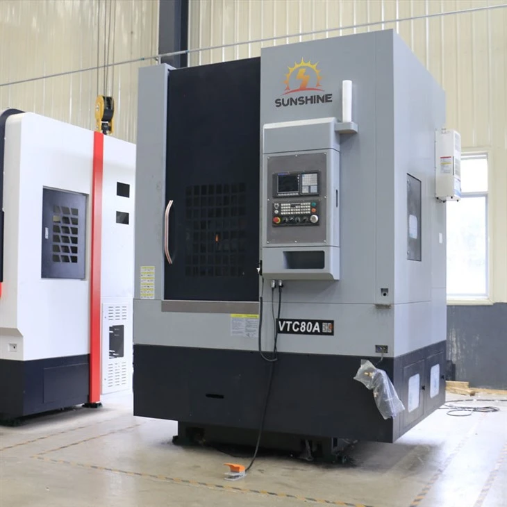 Torno vertical CNC VTC80, procesamiento de discos de alta eficiencia, torno especial para tambores de freno de automóviles